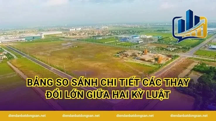 Bảng so sánh chi tiết các thay đổi lớn giữa hai kỳ luật
