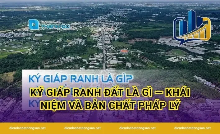 Ký giáp ranh đất là gì — Khái niệm và bản chất pháp lý
